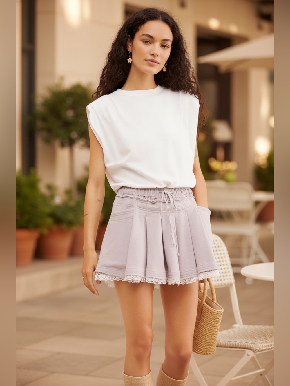 Anthro X Daily Practice|Goal Line Twofer Mini Active Dress| Med|$128 retail| EUC